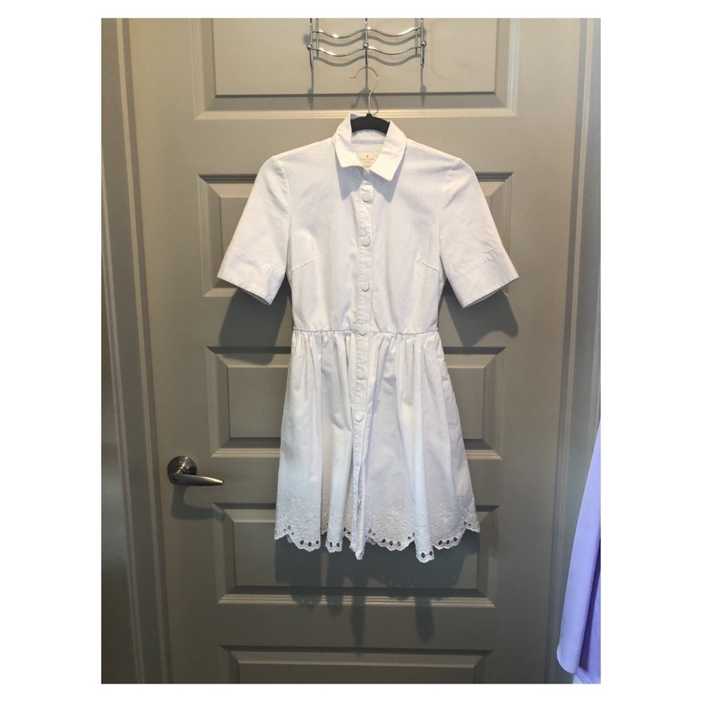 KATE SPADE WHITE DENIM DRESS